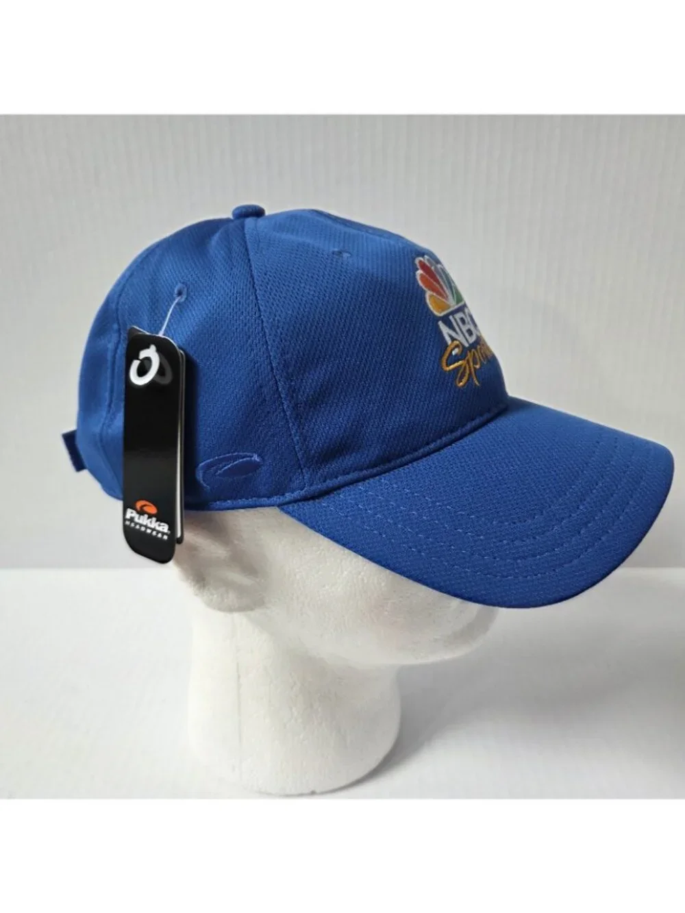 Vintage NBC Sports Hat Cap Mens One Size Adjustable Royal Blue Pukka NEW